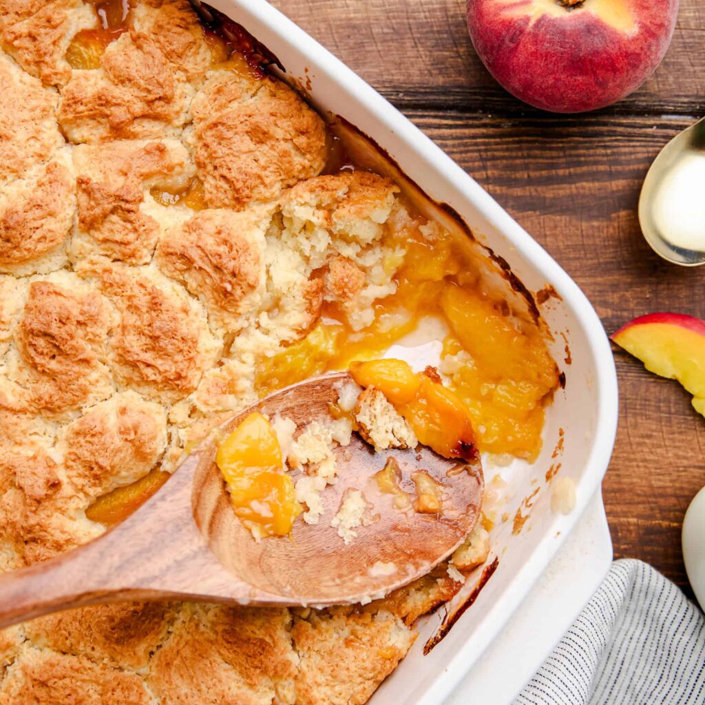 simple & Sweet Peach Cobbler