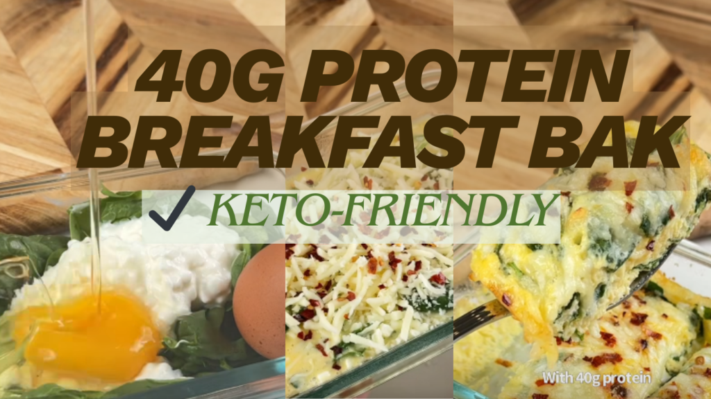 40g high Protein Breakfast Bake — Quick, Healthy & Super Filling!