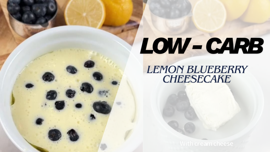 Easy Low-Carb Lemon Blueberry Cheesecake