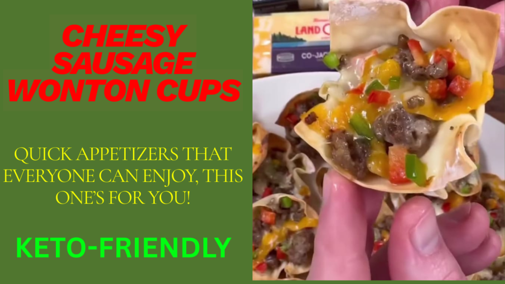 Keto / Low-Carb Cheesy Sausage Cups