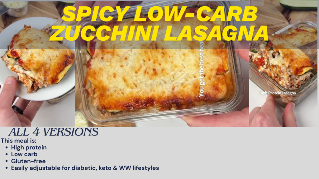 Spicy Low-Carb Zucchini Lasagna