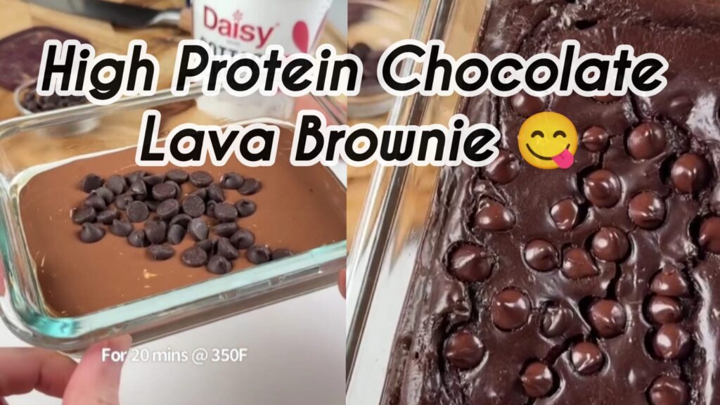High Protein Chocolate Lava Brownie