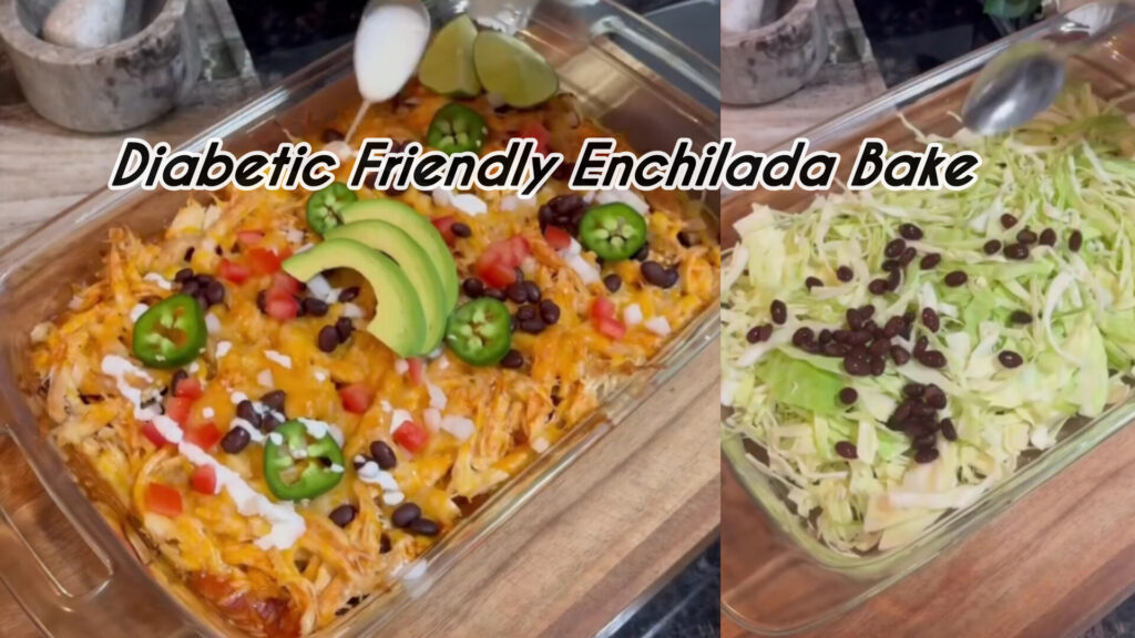 33g protein Diabetic Friendly Enchilada Bake