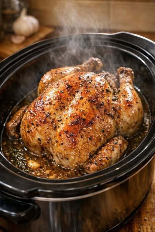 Slow-Cooked Whole Chicken