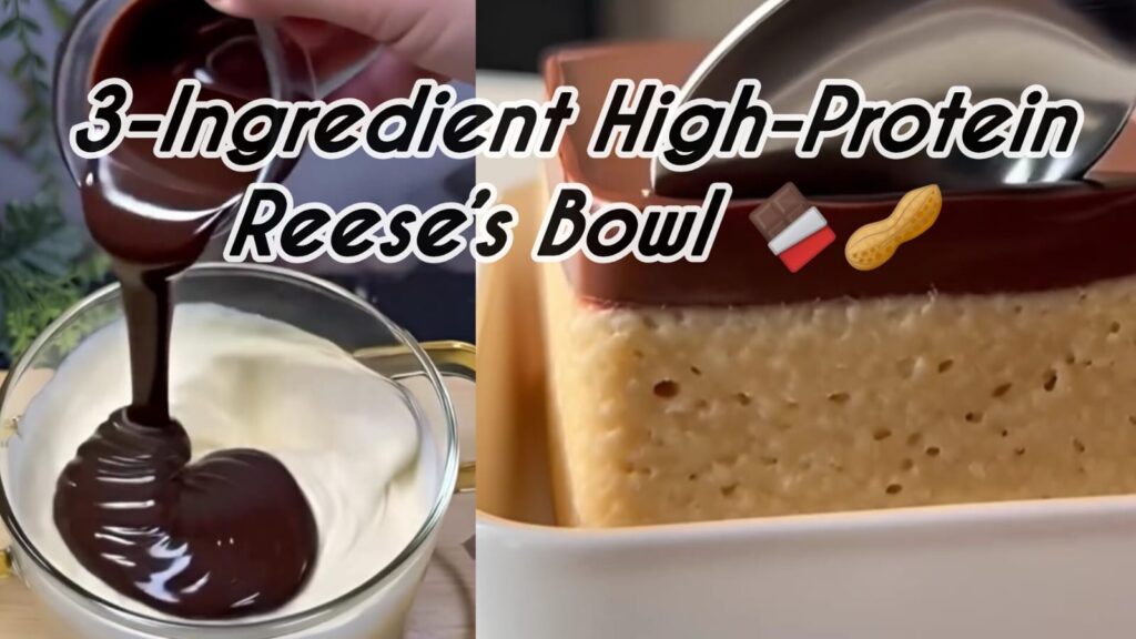 3-Ingredient High-Protein Reese’s Bowl