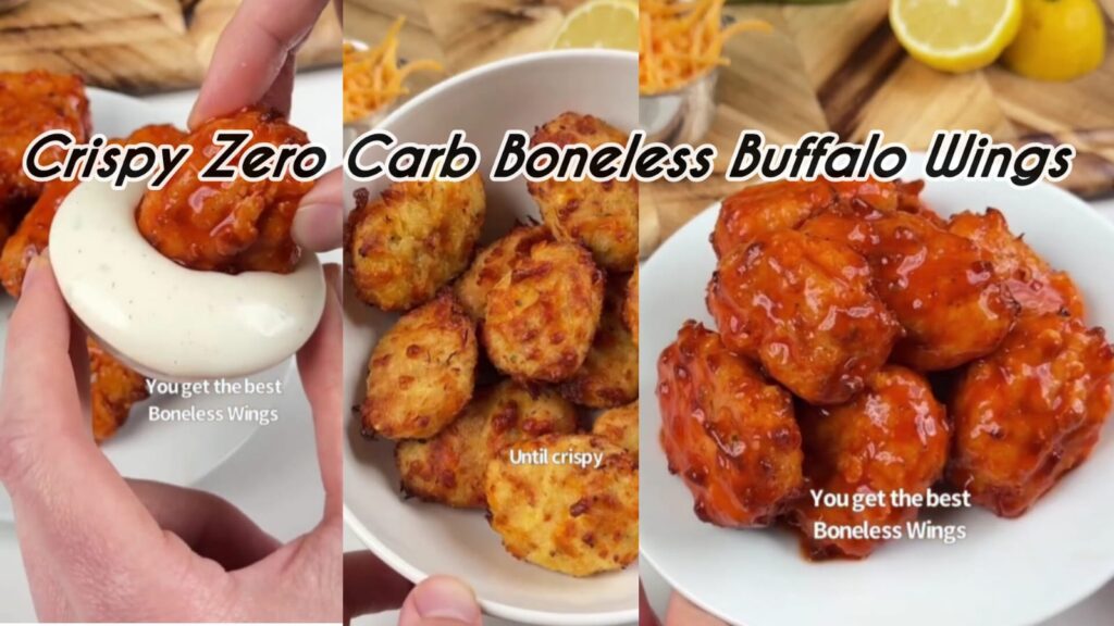Crispy Zero Carb Boneless Buffalo Wings
