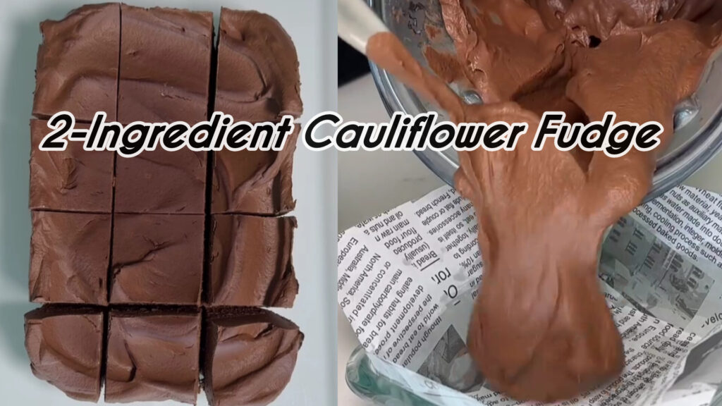 2-Ingredient Cauliflower Fudge: The Viral Viral Gut-Friendly Dessert