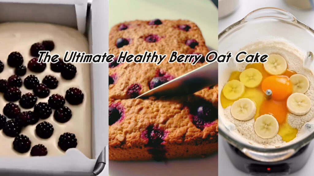 The Ultimate Healthy Berry Oat Cake