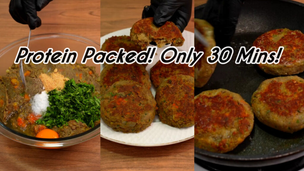 The Ultimate Crispy Lentil Veggie Patties in 30mins