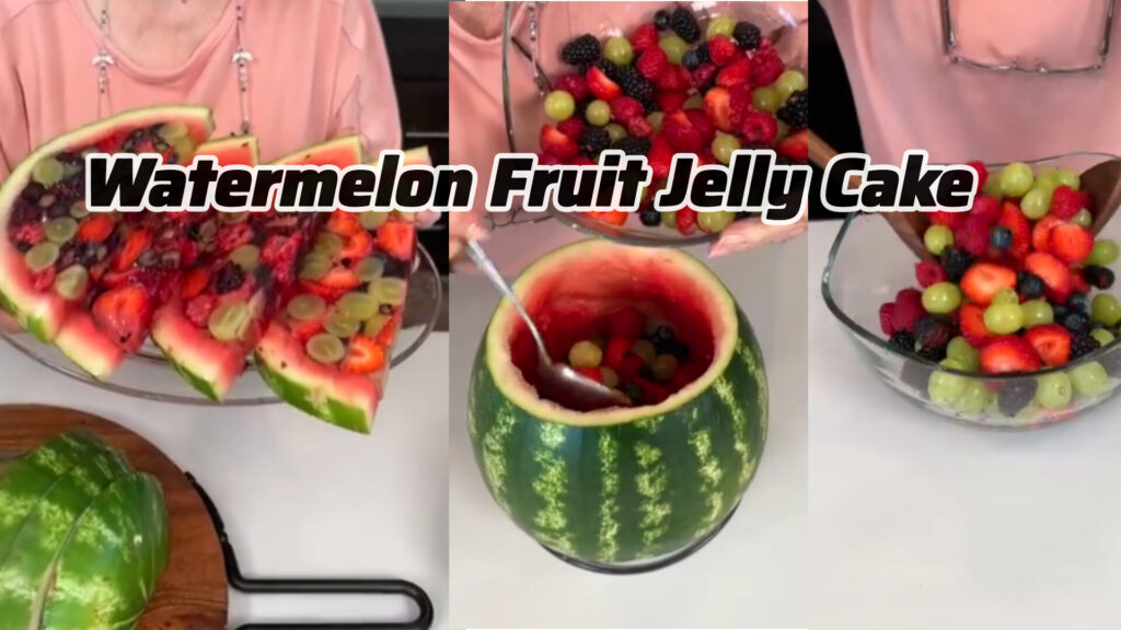 Watermelon Fruit Jelly Cake