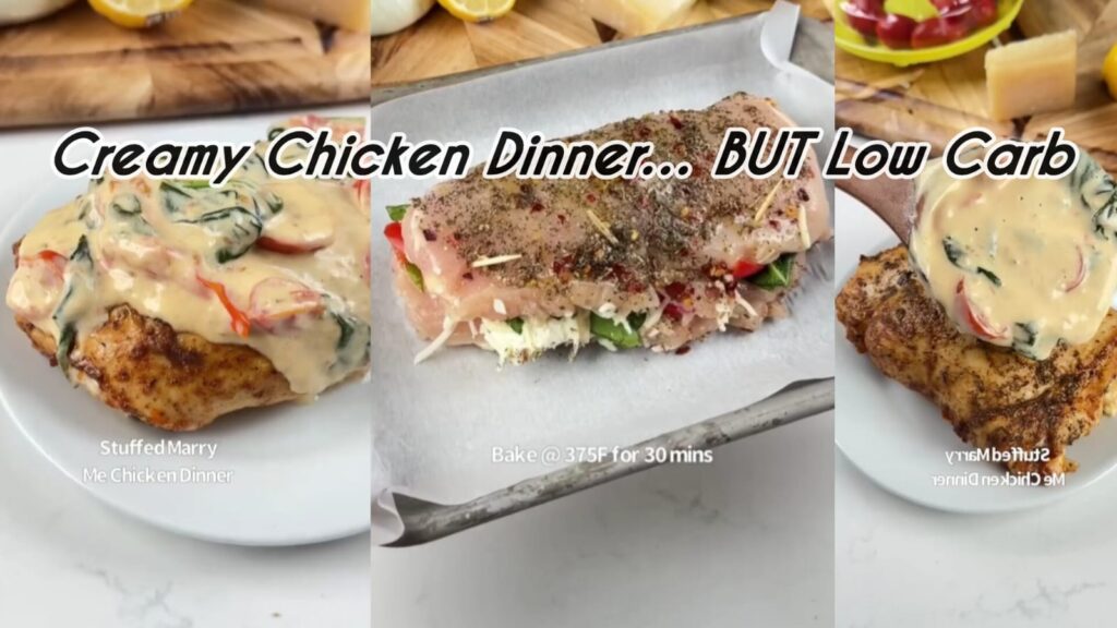 4V Low Carb Stuffed Marry Me Chicken