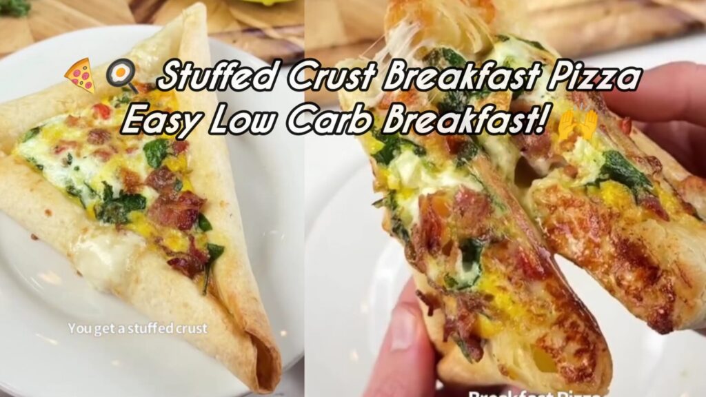 4V Stuffed Crust Breakfast Pizza